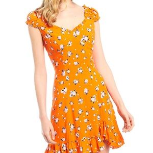 Free People Womens Like A Lady Sleeveless Printed Mini Dress